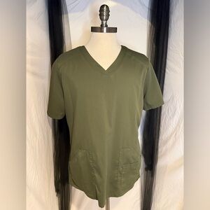 Grey's Anatomy Men's V-Neck Shirt in Olive